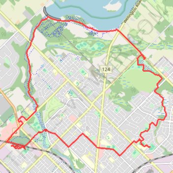 Paths and trails in Guelph trail, distance, elevation, map, profile, GPS track