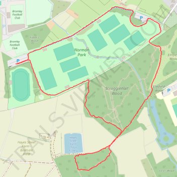 Scroginhall Wood Loop trail, distance, elevation, map, profile, GPS track