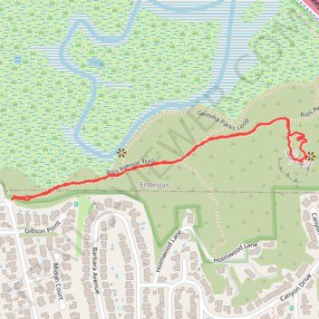 Annies Canyon Loop trail, distance, elevation, map, profile, GPS track