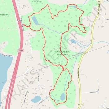 Westmoreland Sanctuary Loop trail, distance, elevation, map, profile, GPS track