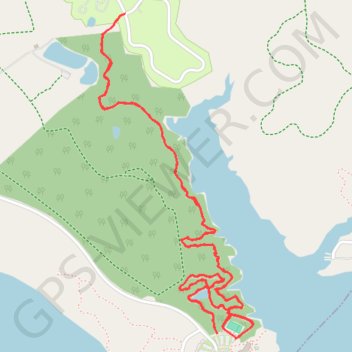 Deer Creek State Park trail, distance, elevation, map, profile, GPS track