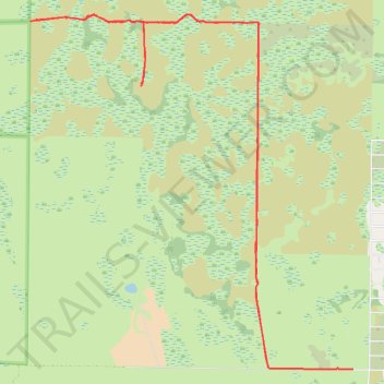 Kissimmee Bend State Forest and access trail, distance, elevation, map, profile, GPS track