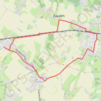 SDB-Zwalm-6.2km trail, distance, elevation, map, profile, GPS track
