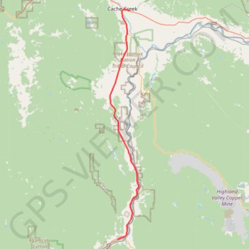 Spences Bridge - Cache Creek trail, distance, elevation, map, profile, GPS track