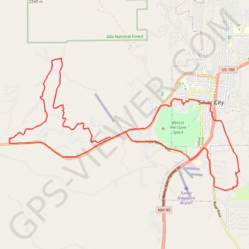 San Vicente RR, Camino de Viento trail, distance, elevation, map, profile, GPS track