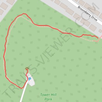 Tower Hill Park trail, distance, elevation, map, profile, GPS track