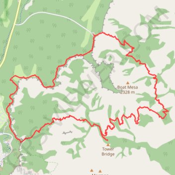 Fairyland Loop Trail trail, distance, elevation, map, profile, GPS track
