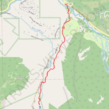 Donut Falls Trail in Uinta-Wasatch-Cache National Forest trail, distance, elevation, map, profile, GPS track
