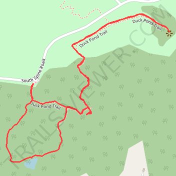 Cedar Hill State Park Duck Pond Trail and part of the Plum Valley trail trail, distance, elevation, map, profile, GPS track