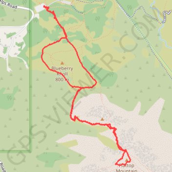 Flattop Mountain via Blueberry Knoll Loop in Chugach State Park trail, distance, elevation, map, profile, GPS track