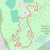 Disc Golf course at Ward Farm Park trail, distance, elevation, map, profile, GPS track