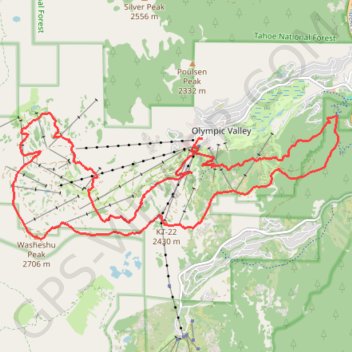 Broken Arrow 1-lapper trail, distance, elevation, map, profile, GPS track
