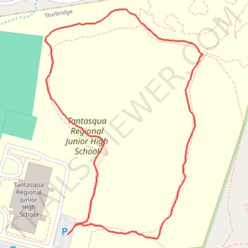 The "Warriors Way" trail at Tantasqua Trails trail, distance, elevation, map, profile, GPS track