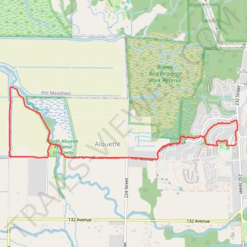 Maple Ridge dykes and Silver Valley trail, distance, elevation, map, profile, GPS track