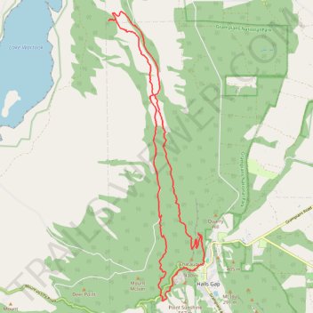 Venus Baths, Boroka Lookout, Lake Wartook Lookout, Werdug, Grampians Peaks Trail trail, distance, elevation, map, profile, GPS track