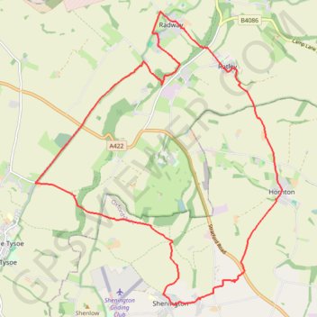 Ratley Radway Lwr Tysoe Alkerton Hornton trailrun route trail, distance, elevation, map, profile, GPS track