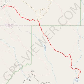 Massacre Falls trail, distance, elevation, map, profile, GPS track