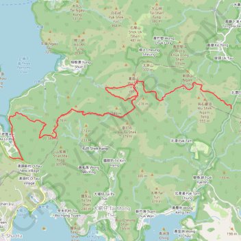 東牛耳石坑 牛耳石坑 畫眉坑 雷榕石澗 畫眉西右坑 隱龍右源 trail, distance, elevation, map, profile, GPS track