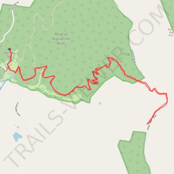 Cumberland Trail, Head of the Sequatchie River and Devilstep Cave trail, distance, elevation, map, profile, GPS track