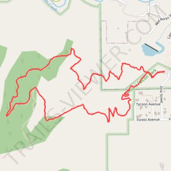 Turkey Trot Trail Loop via Castle Trail in Mount Falcon Park trail, distance, elevation, map, profile, GPS track