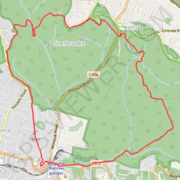 Sherbrooke Loop trail, distance, elevation, map, profile, GPS track