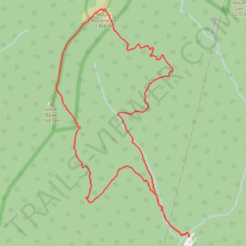 Mount Moosilauke Loop in White Mountain National Forest trail, distance, elevation, map, profile, GPS track