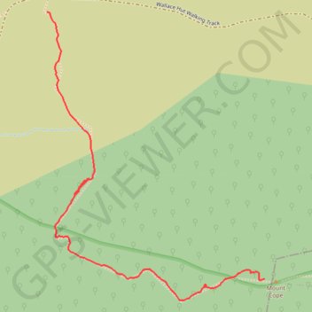Ski Up to Mount Cope trail, distance, elevation, map, profile, GPS track