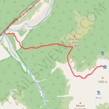 To Pfeifer Bivouac trail, distance, elevation, map, profile, GPS track