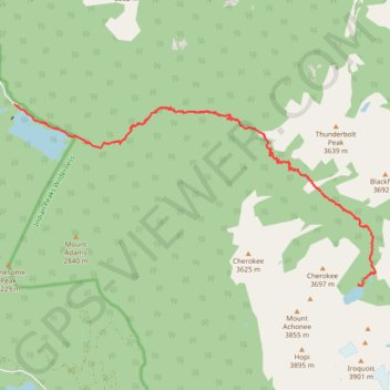 Crater Lake trail, distance, elevation, map, profile, GPS track