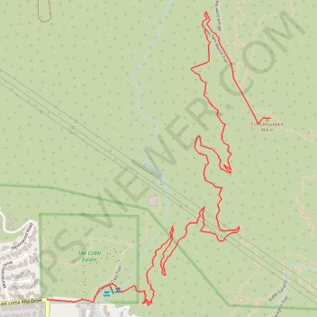 Echo Mountain trail, distance, elevation, map, profile, GPS track
