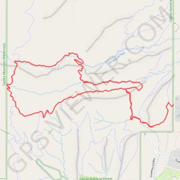 Cibola National Forest trail, distance, elevation, map, profile, GPS track