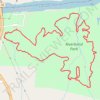 Riverbend Park Blue Trail trail, distance, elevation, map, profile, GPS track