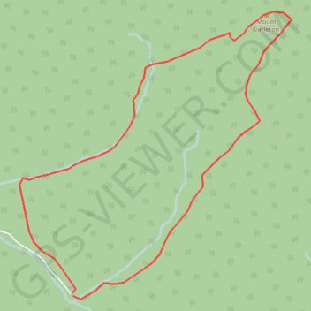Mount Carleton trail, distance, elevation, map, profile, GPS track