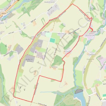 Cartworth Moor Loop trail, distance, elevation, map, profile, GPS track