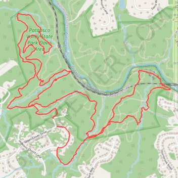 Woodstock South trail, distance, elevation, map, profile, GPS track