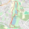 Fairlands Valley Park Loop trail, distance, elevation, map, profile, GPS track