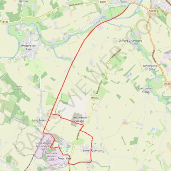 Stratford Greenway + Loop trail, distance, elevation, map, profile, GPS track