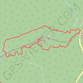 Loop hike to Hawksbill via Appalachian Trail in Shenandoah National Park trail, distance, elevation, map, profile, GPS track