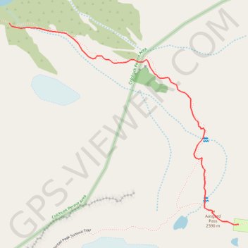 #2c Aasgard Pass, 1m, 2250ft trail, distance, elevation, map, profile, GPS track