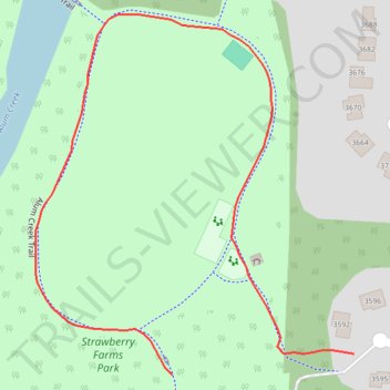 Strawberry Farms Park Loop trail, distance, elevation, map, profile, GPS track