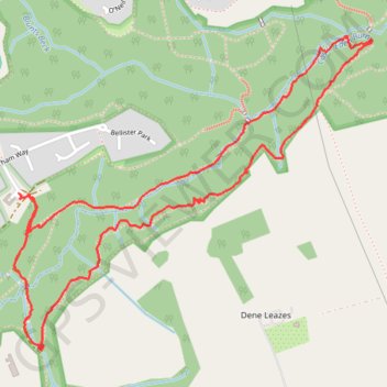 Castle Eden Dene walk trail, distance, elevation, map, profile, GPS track