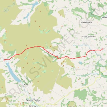 Hike from Ramsgill to Galphey trail, distance, elevation, map, profile, GPS track