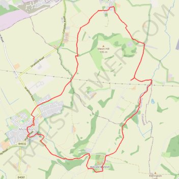 Mickleton Trailrun trail, distance, elevation, map, profile, GPS track