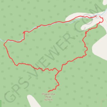 Chaparrosa Peak Loop trail, distance, elevation, map, profile, GPS track