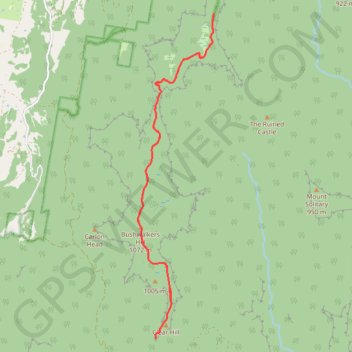 Narrow Neck Trail trail, distance, elevation, map, profile, GPS track