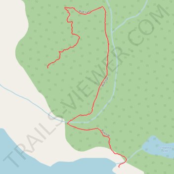 Broken Island Lodge Bluff Trail trail, distance, elevation, map, profile, GPS track