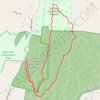 Leadmine Mountain Loop via Mountain Laurel and Cow Stile trails trail, distance, elevation, map, profile, GPS track