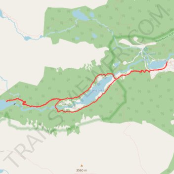 Lake Isabelle, Long Lake, and Brainard Lake Loop in Indian Peaks Wilderness trail, distance, elevation, map, profile, GPS track