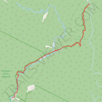 Mangaone Walkway trail, distance, elevation, map, profile, GPS track