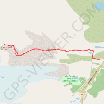 Girls Mountain route trail, distance, elevation, map, profile, GPS track